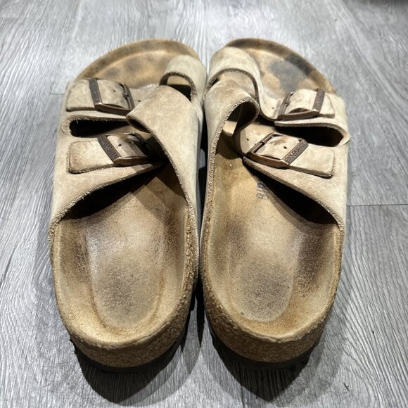 Birkenstock Arizona BS Sandals Mens Sz 11 EU 44 Habana Leather Slip On main image 8